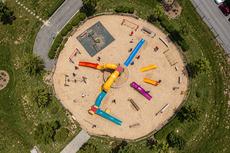 Aerial View Of Playground
