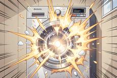 Anime Washing Machine Exploding