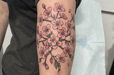 Back Cherry Blossom Tattoo