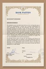 Bank Document Aesthetics