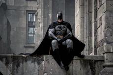 Batman Sitting On Ledge
