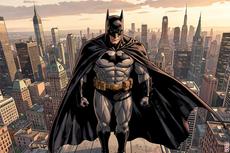 Batman Standing Over Gotham