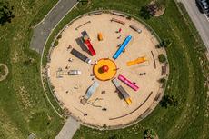 Birds Eye View Of Playground