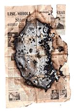 Burned Newspaper