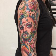 Colorful Sleeve Tattoo