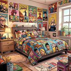 Comic Themed Bedroom