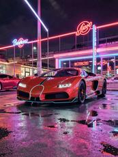 Cool Neon Bugatti Wallpaper
