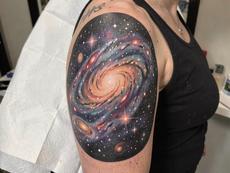 Cosmic Galaxy Tattoo