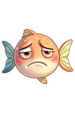 Curious Frowning Fish