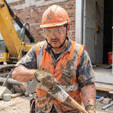 Dirty Construction Worker