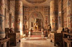 Egyptian Throne Room Background