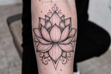 Elegant Lotus Tattoo