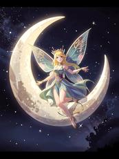 Fairy In Moon