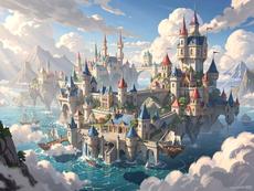 Floating Fantasy City