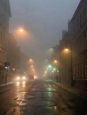 Foggy Street Lights