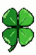 Four Leaf Clover Pixel Art