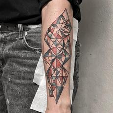 Geometric Leg Tattoos