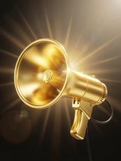Golden Megaphone Shining
