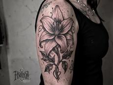 Gothic Lily Tattoo