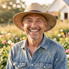 Happy Farmer Smiling