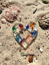 Heart Shaped Beach Glass