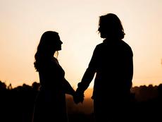 Holding Hands Silhouette