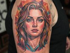 Illuminated Tattoo Portrait