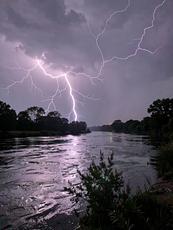 Lightning Strikes River