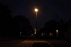 Lonely Street Light At Night