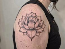 Lotus Tattoo Shoulder
