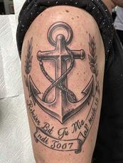 Memorial Anchor Tattoo