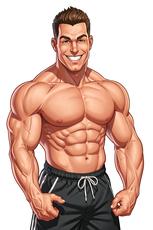 Muscle Man Smile