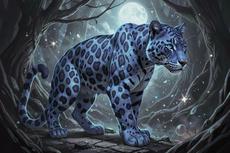 Mystical Blue Panther