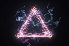 Mystical Glowing Triangle