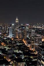 Nighttime City Skyline