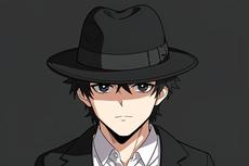 Noir Anime Fedora