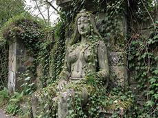 Overgrown Statue