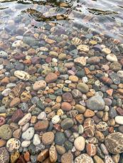 Pebbles Under Water