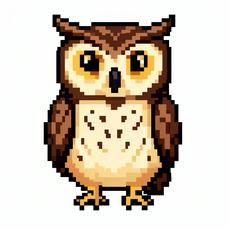 Pixel Art Owl
