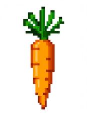 Pixelated Carrot