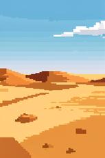 Pixelated Desert