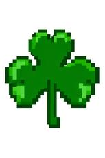 Pixelated Lucky Shamrock