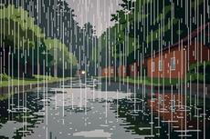 Pixelated Rain