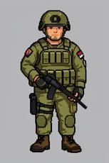 Pixelated Soldier
