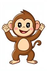 Playful Monkey Waves