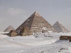 Pyramids With Snow