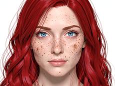Red Hair Blue Eyes Freckles
