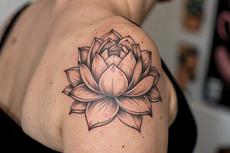 Shoulder Lotus Flower Tattoos