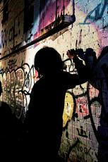 Silhouette Graffiti Artist