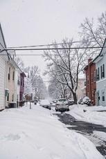 Snowy Neighborhood Scene